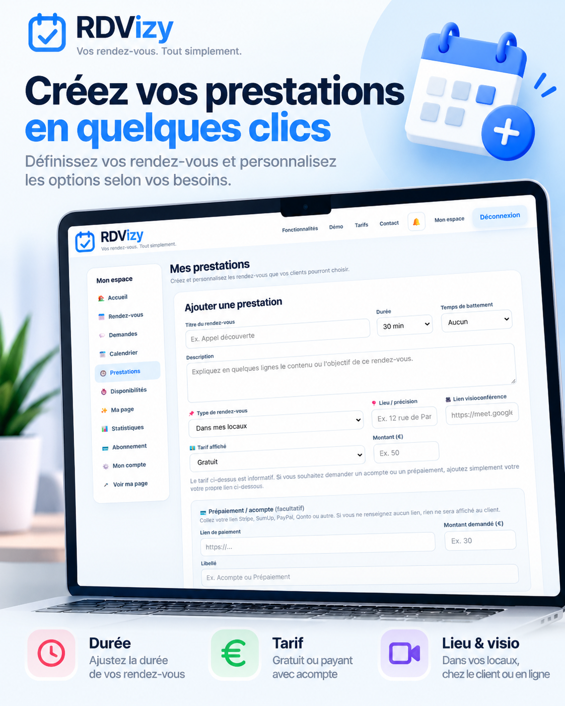 Prestations RDVizy